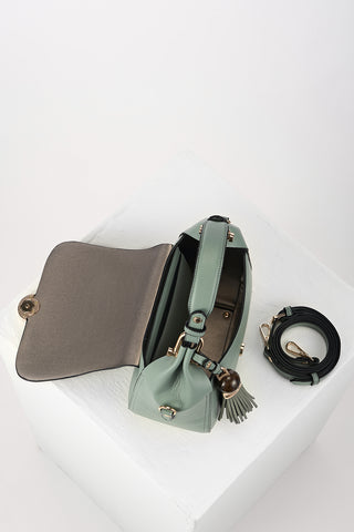 Diana Spearmint Green Top Handle Crossbody