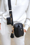 Elise Black Portrait Camera Crossbody