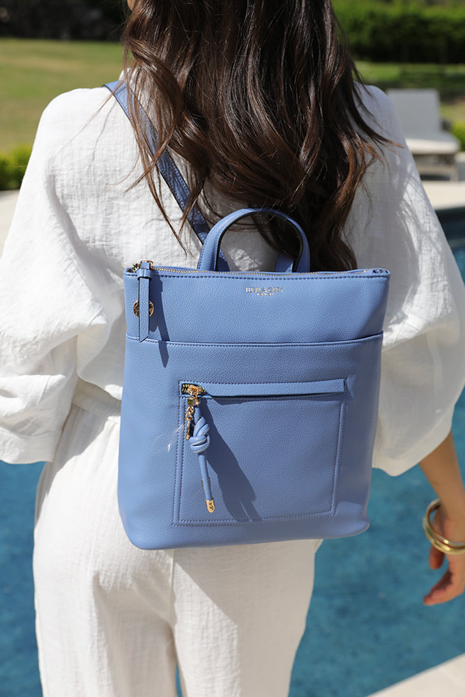 Ella Cornflower Blue Small Casual Backpack
