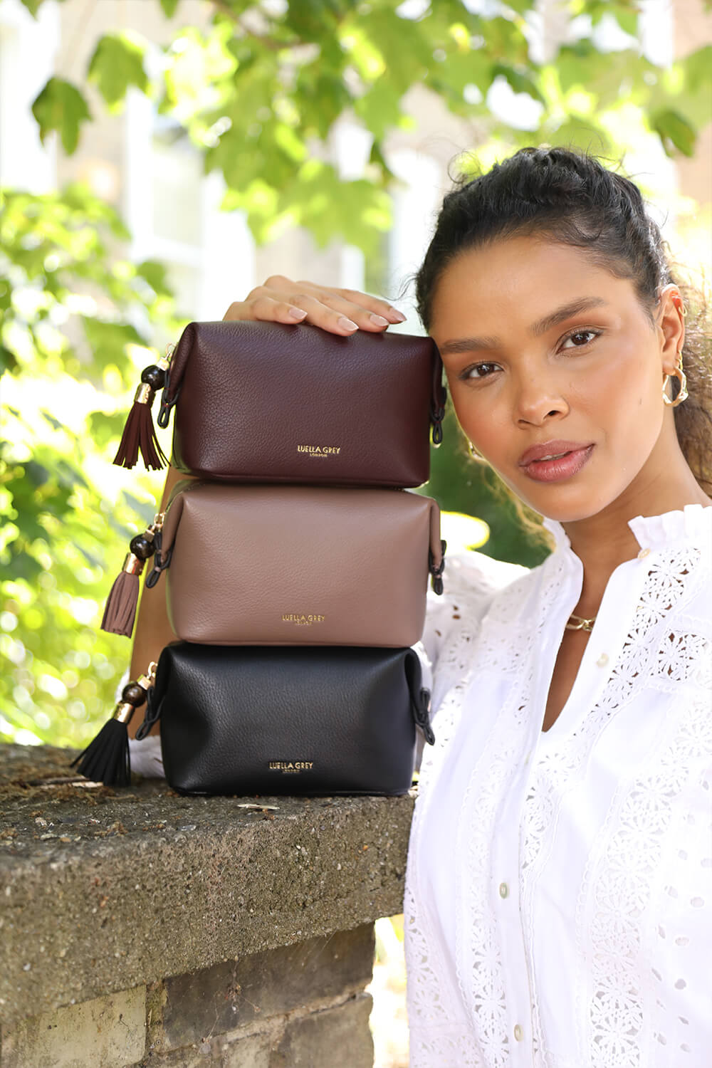 Elletra Black Cherry Mini Wash Bag