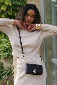 Eloise Black Phone Bag