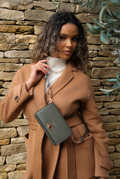 Eloise Khaki Phone Bag