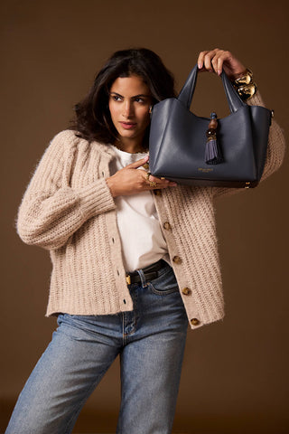 Etta Denim Blue Small Tote