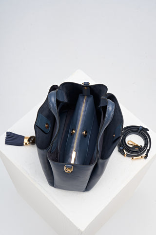 Etta Denim Blue Small Tote