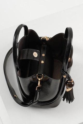 Flo Black Patent Crossbody