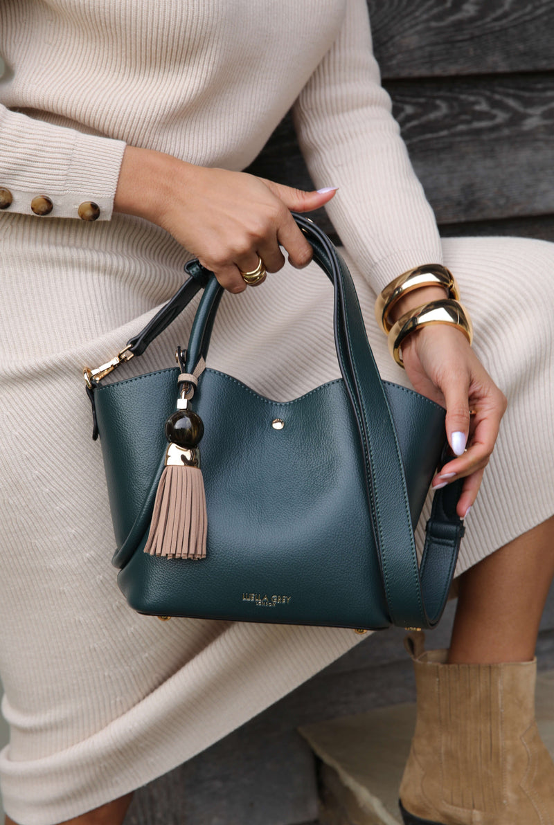 Flo Peacock/Mushroom Crossbody