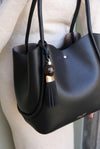 Floella Black Tote