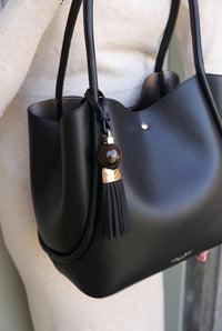Floella Black Tote