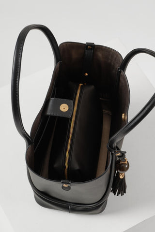 Floella Black Tote