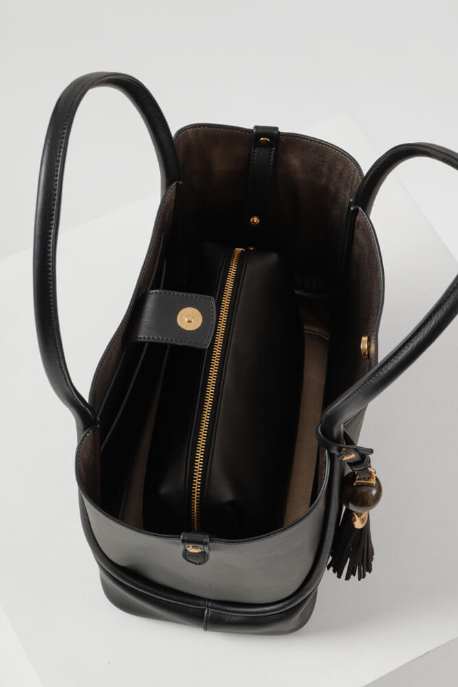 Floella Black Tote