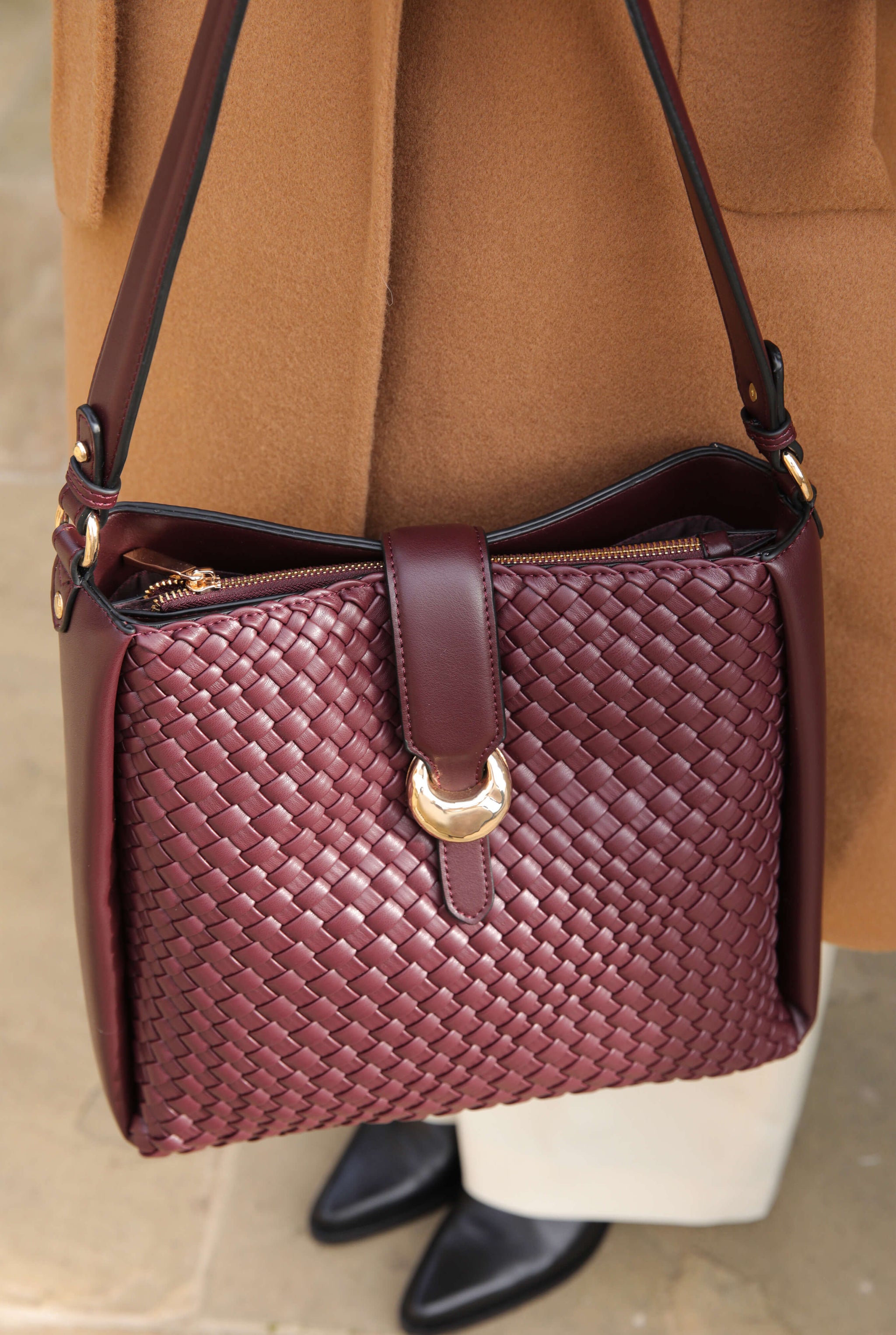 Flora Cherry Weave Hobo