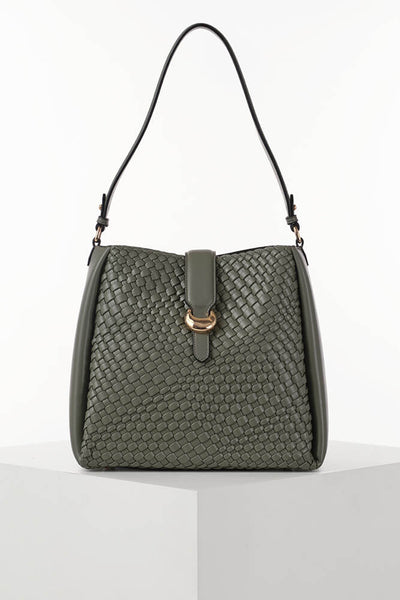 Flora Khaki Weave Hobo