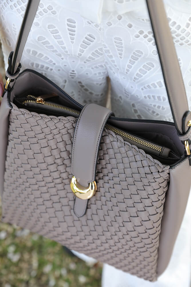 Flora Peat Weave Hobo