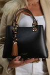 Gala Black Crossbody Tote