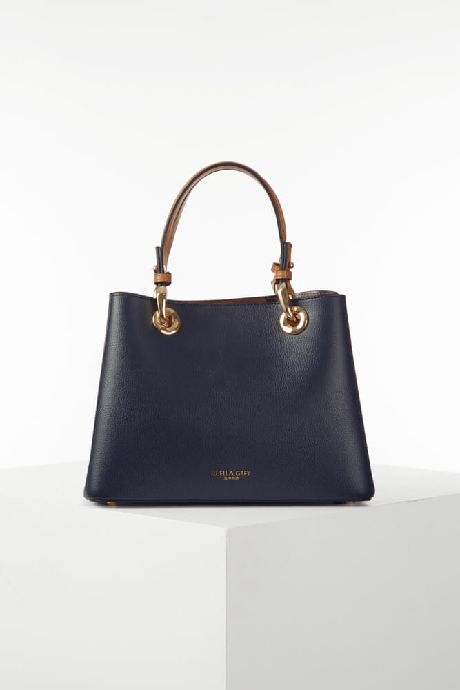 Gala Navy Crossbody Tote