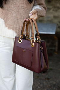 Gala Plum Crossbody Tote