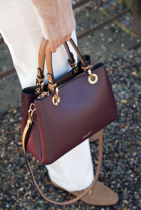 Gala Plum Crossbody Tote