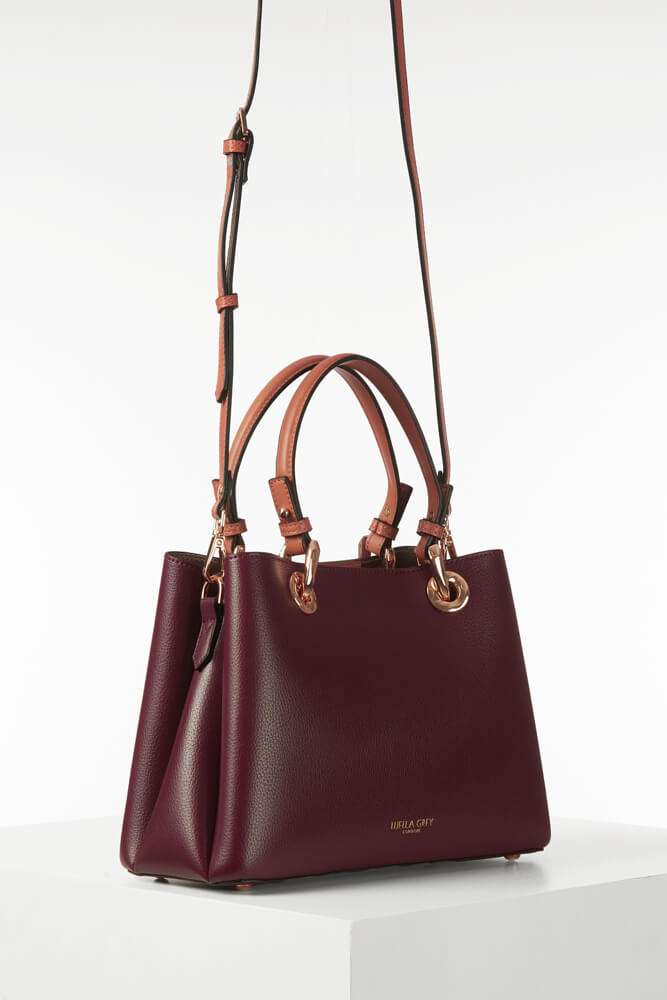 Gala Plum Crossbody Tote