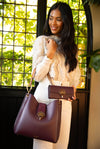 Ginny Plum Large Purse Evening Bag