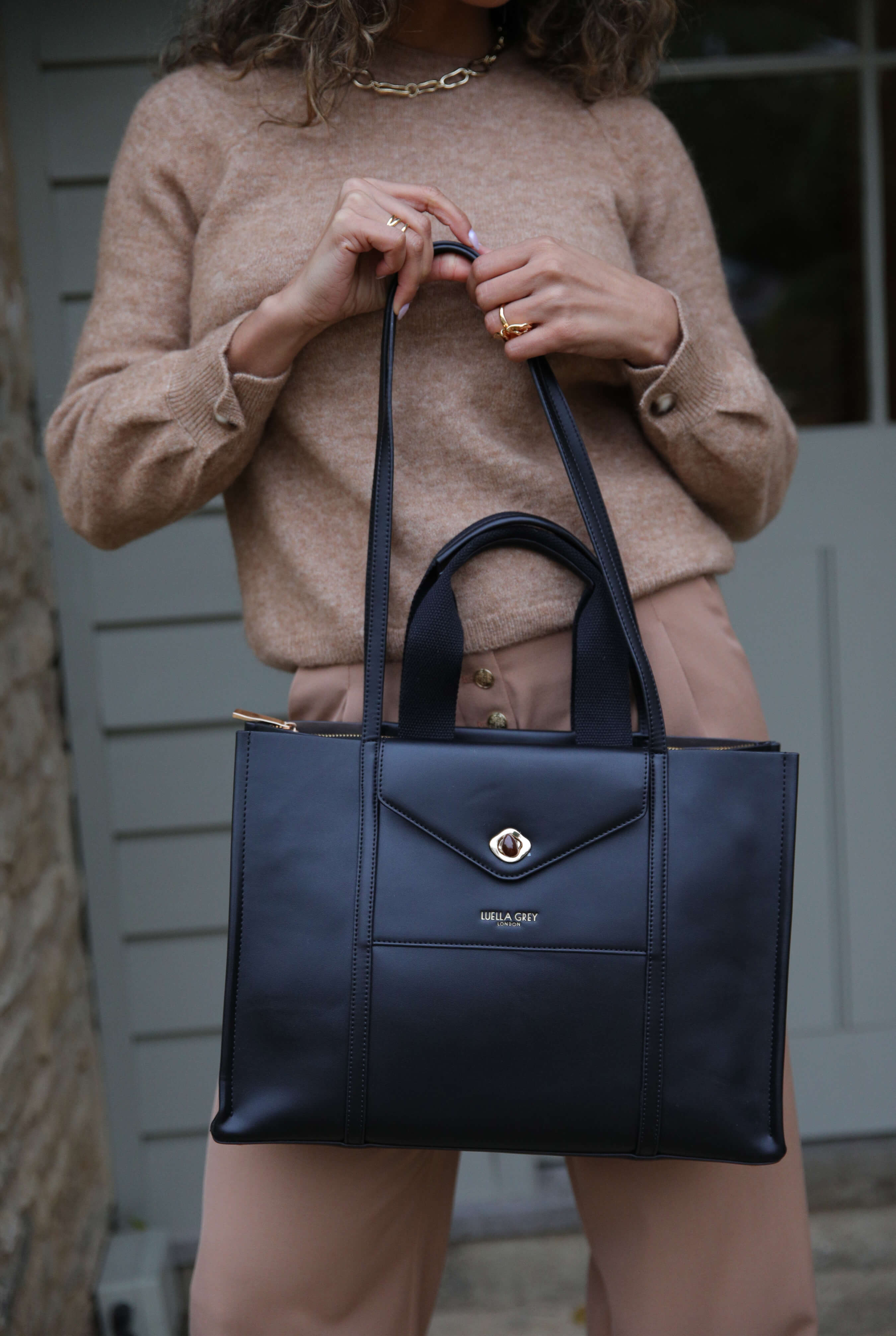 Giselle Black Laptop Bag – Luella Grey Giselle Black Laptop Bag – Luella Grey