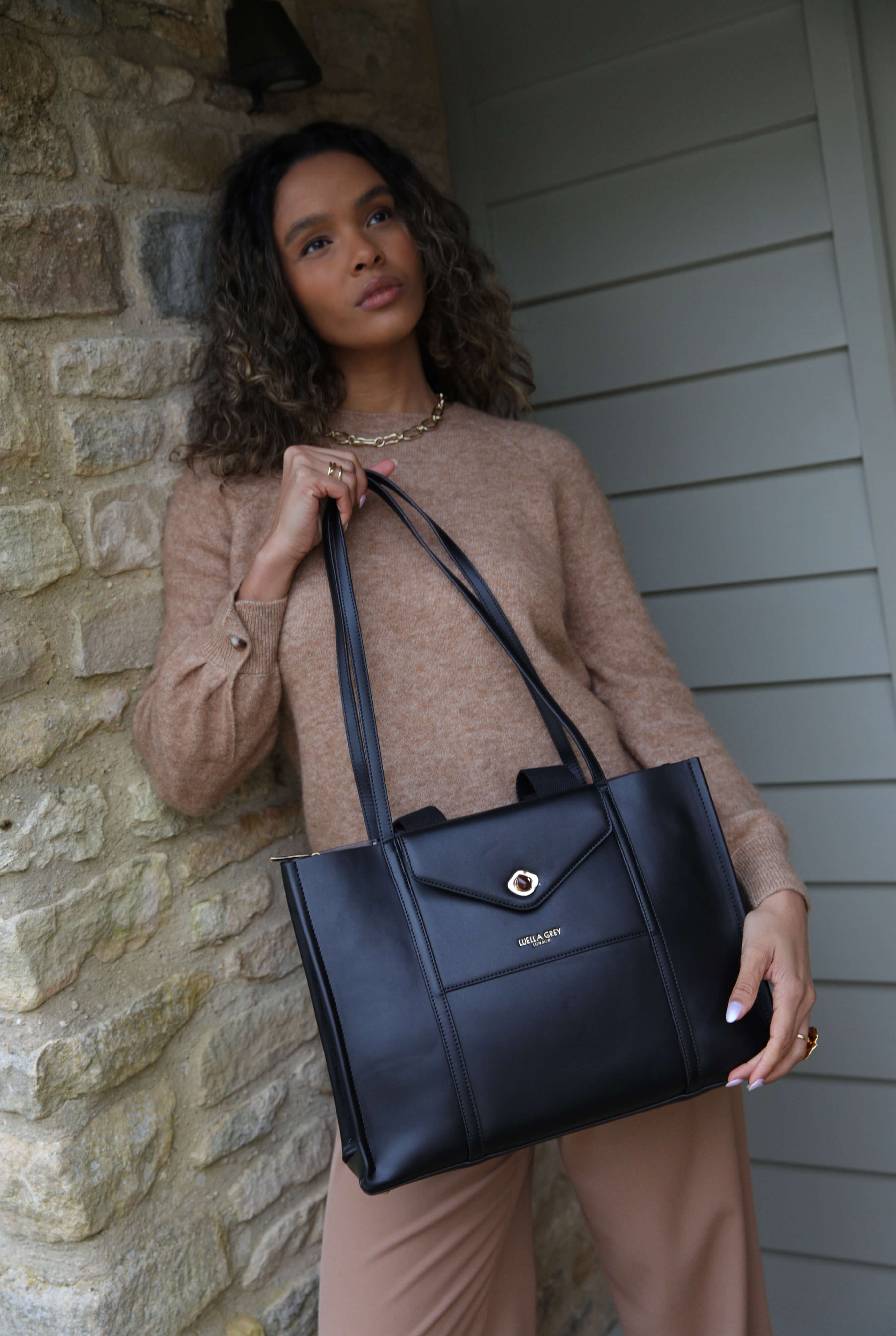 Giselle Black Laptop Bag – Luella Grey