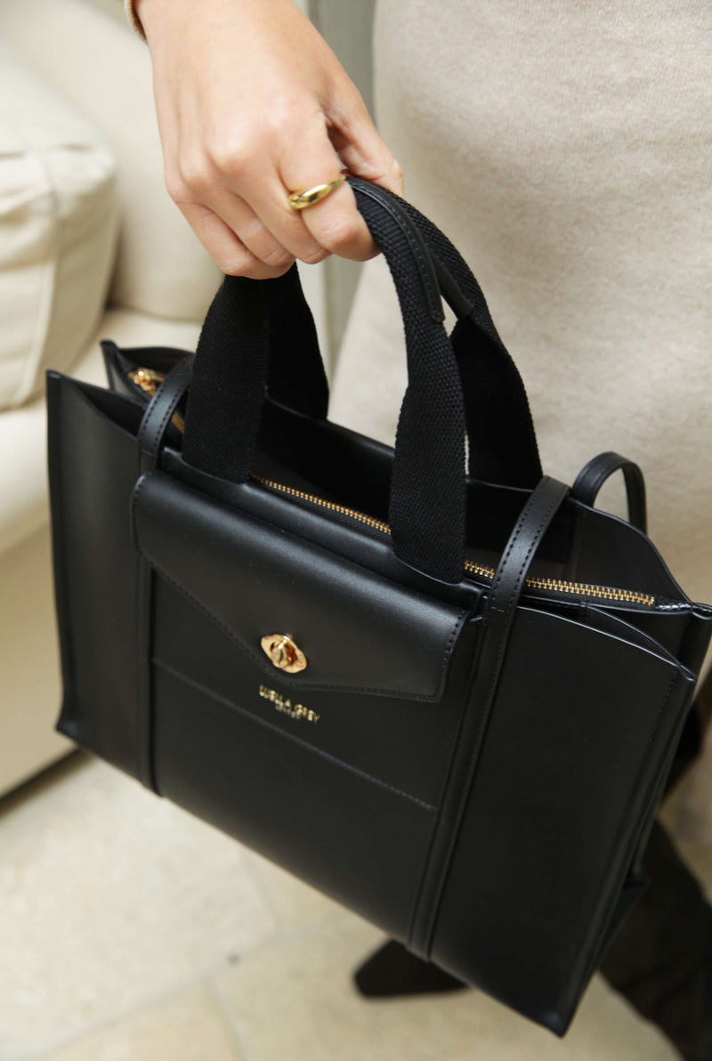 Giselle Black Laptop Tote