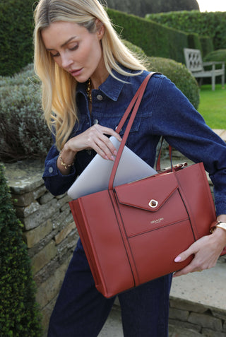 Giselle Paprika Laptop Tote