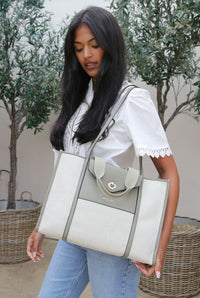 Giselle Sage Laptop Tote