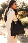 Henri Black Hobo Tote