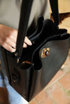 Henri Black Hobo Tote