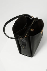 Henri Black Hobo Tote