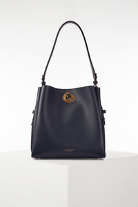 Henri Navy Hobo Tote