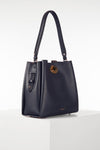 Henri Navy Hobo Tote