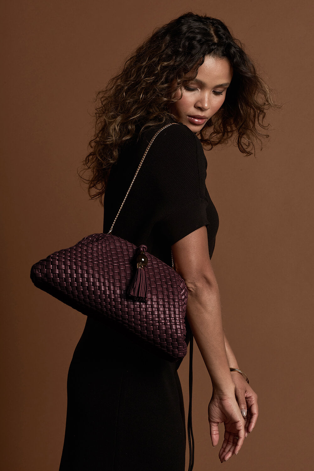 Indigo Black Cherry Oversized Clutch