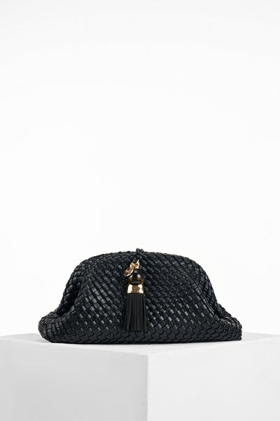 Indigo Black Oversized Clutch