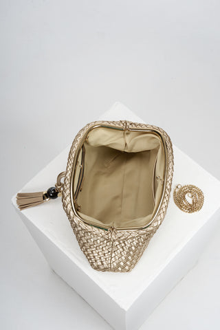Indigo Gold Oversized Clutch
