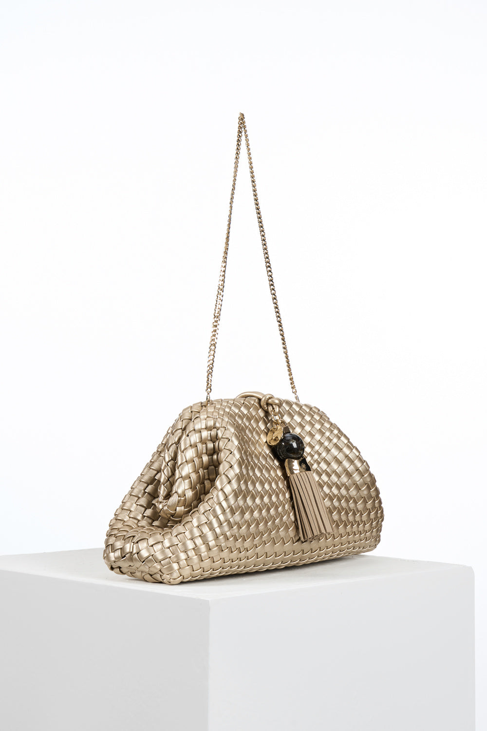 Indigo Gold Oversized Clutch