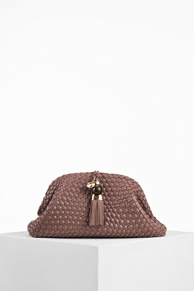 Indigo Pecan Oversized Clutch