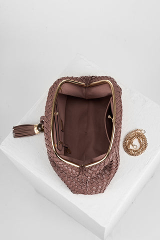 Indigo Pecan Oversized Clutch