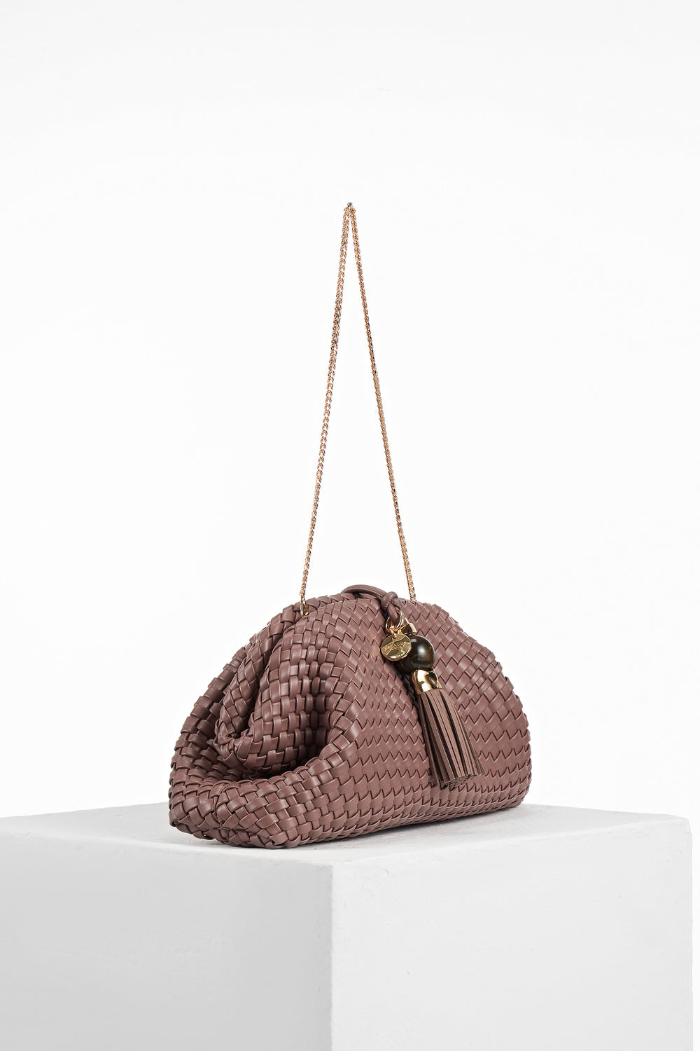 Indigo Pecan Oversized Clutch