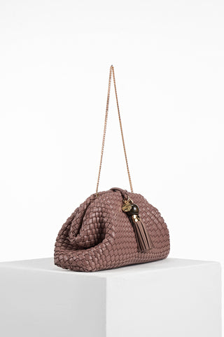 Indigo Pecan Oversized Clutch
