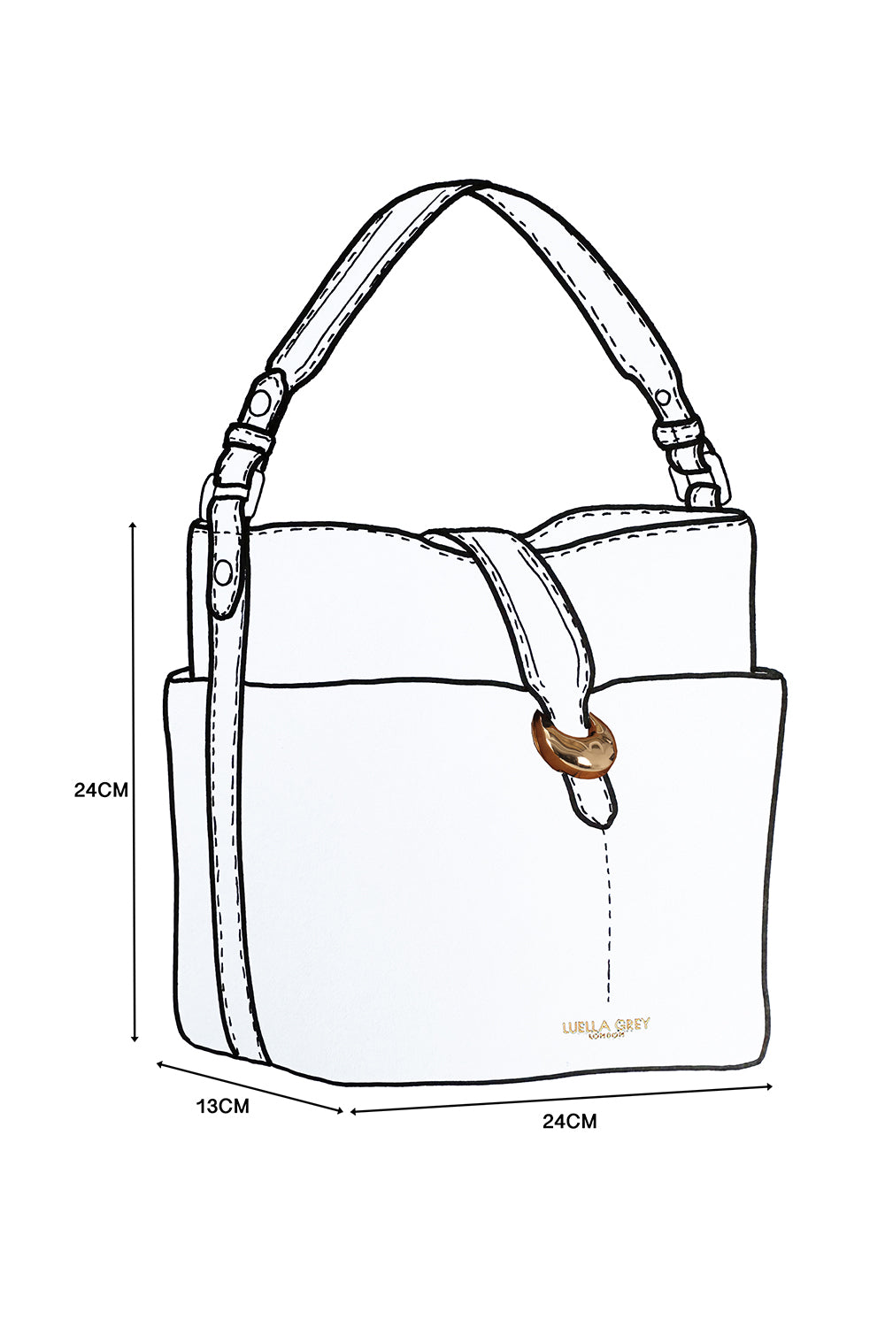 Indra Fawn Bucket Crossbody