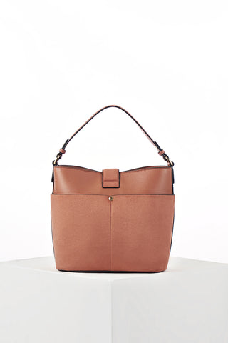 Indra Tuscan Blush Bucket Crossbody
