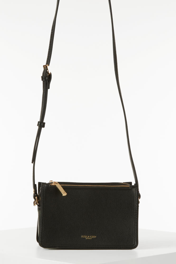 Ivy Black Zip Top Crossbody