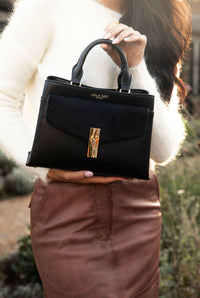 Kristie Black Crossbody Tote