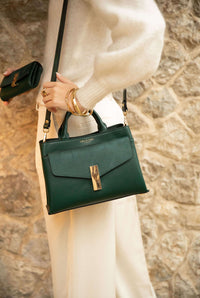 Kristie Forest Green Crossbody Tote