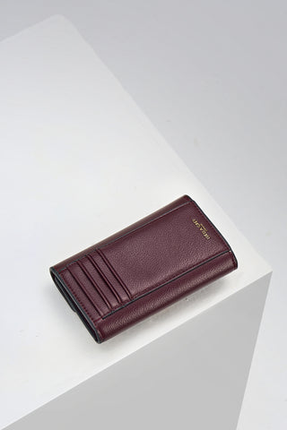 Leontina Black Cherry Medium Purse