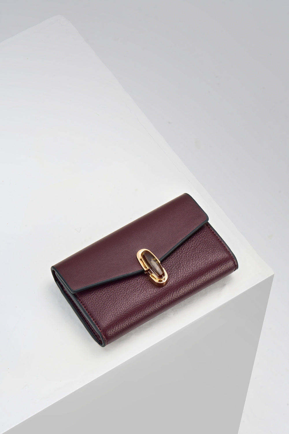Leontina Black Cherry Medium Purse