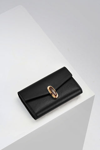 Leontina Black Medium Purse