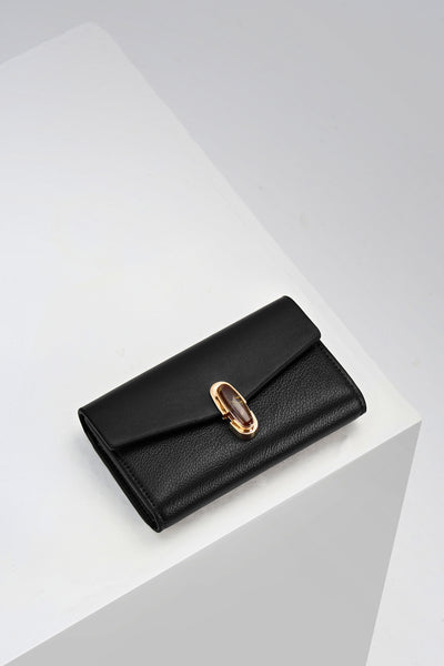 Leontina Black Medium Purse